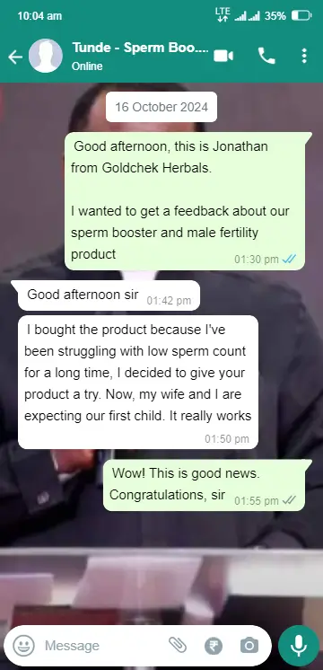 tunde review - sperm booster - goldchekherbals